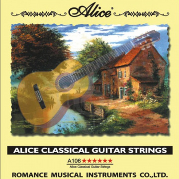 Изображение Alice A106-H Струны для классической гитары, чистый нейлон - посеребренная медь, сильное натяжение, 