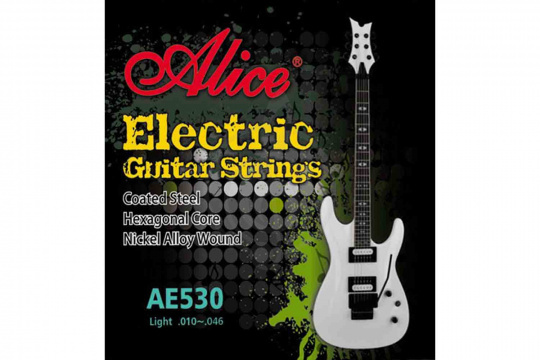 Изображение Alice AE530L 532 - Комплект струн для 6-струнной электрогитары 10-46
