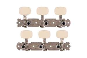 Изображение AliceAOD-017A(W) Комплект хромированной колковой механики (расстояние между колками 35мм) для акусти