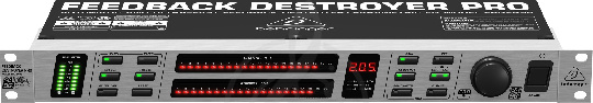 Изображение Behringer FBQ2496 - подавитель обратной связи, 20 FBQ-фильтров на канал, 96 кГц