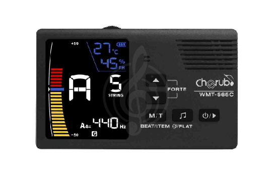 Изображение Cherub WMT-565C - Метроном с термометром и гигрометром