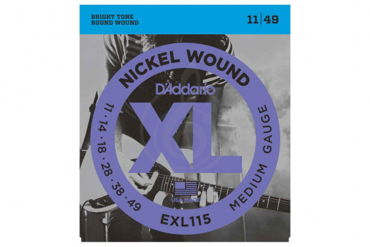 Изображение D`Addario EXL115 XL NICKEL WOUND - Струны для электрогитары