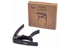 Изображение Каподастры для акустической и электрогитары Flight FCG-BK