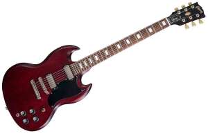 Изображение GIBSON SG SPECIAL 2018 SATIN CHERRY - Электрогитара, цвет вишневый, чехол