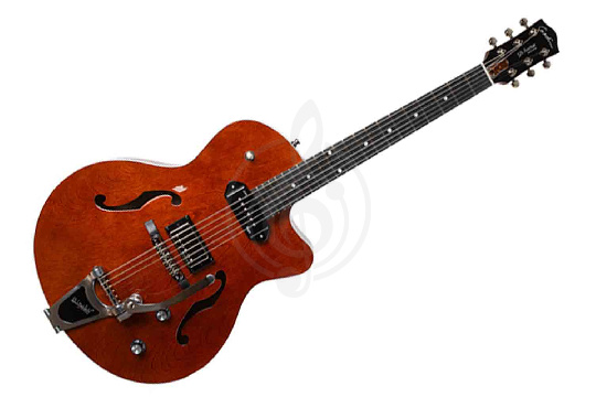 Изображение Godin 047802 5th Ave Uptown Custom Havana Brown - Электрогитара арктоп, с футляром