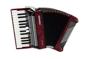 Изображение Hohner A1653 BRAVO II 48 Red Аккордеон