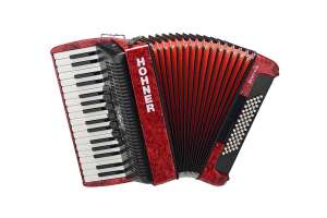 Изображение Hohner A1693 BRAVO III 60 Red Аккордеон, красный