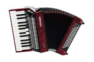 Изображение Hohner A1697 BRAVO II 60 RED Аккордеон