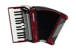 Изображение Hohner A4053 BRAVO II 48 Red Аккордеон