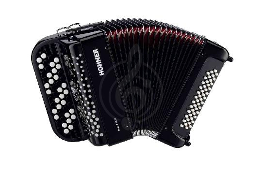 Изображение Hohner A4246 NOVA I 49 BLACK - Аккордеон кнопочный с выборным аккомпанементом