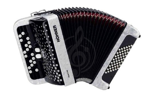 Изображение Hohner A4251 NOVA II 48 White - Аккордеон кнопочный