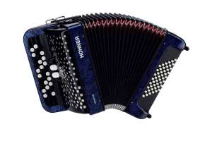 Изображение Hohner A4254 NOVA II 48 Blue - Аккордеон кнопочный