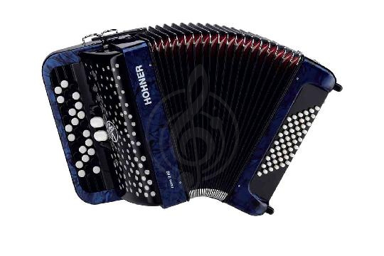 Изображение Hohner A4254 NOVA II 48 Blue - Аккордеон кнопочный