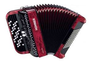 Изображение Hohner A4263 NOVA II 72 RED Аккордеон кнопочный