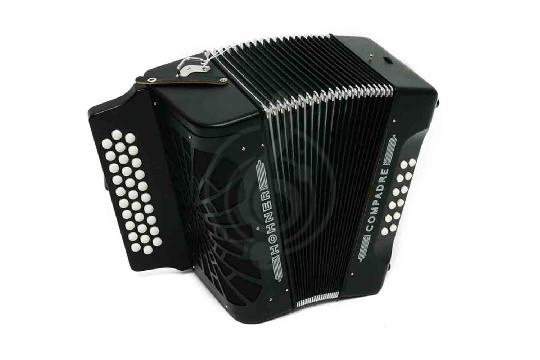 Изображение Hohner A4802 COMPADRE A/D/G Black - Аккордеон кнопочный