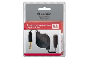 Изображение Кабель-рулетка Belsis BGL1180 Jack 3.5 mm вилка-розетка