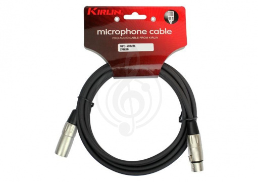 Изображение Kirlin MPC-480 10M BK - кабель микрофонный XLR M - XLR F, 10 метров