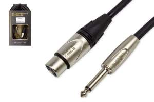 Изображение KUPFERN KFMC08 10M - Шнур микрофонный XLR мама -  Jack 1/4 mono папа