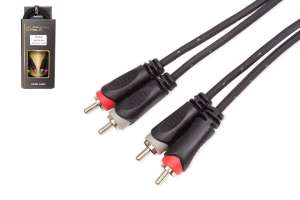 Изображение KUPFERN KRSA25 2M - Шнур аудио разъемы 2хRCA папа - 2хRCA папа
