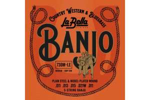 Изображение La Bella 730M-LE - Струны для 5-струнного банджо