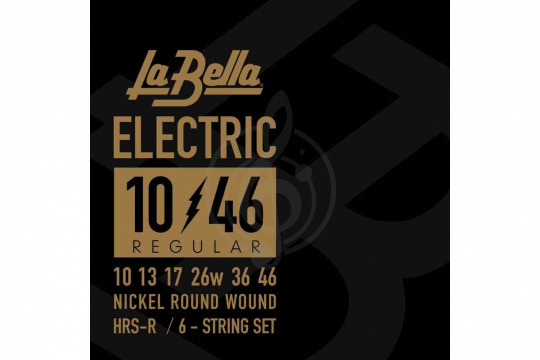 Изображение La Bella HRS-R Hard Rockin Steel Regular - Комплект струн для электро-гитары,10-46