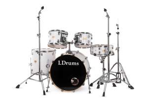 Изображение LDrums 5001011 - Барабанная установка, белая