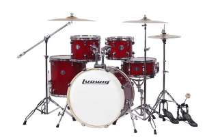 Изображение Ludwig LC197-3 Accent Pro - Барабанная установка, красная
