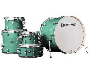 Изображение Ludwig LCEM52207 Evolution Maple - Барабанная установка, зеленая
