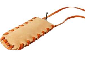 Изображение Мастерская Глазырина F-Leather- RD - Чехол для варганов Радуга-Дуэт, кожаный