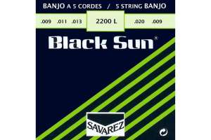 Изображение Savarez 2200L Black Sun - Комплект струн для 5-струнного банджо
