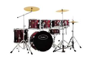 Изображение TJW JW227-E2-MRD - Барабанная установка, красная