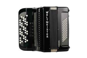 Изображение Weltmeister Toccata-60/60/III/5/1-BK - Аккордеон кнопочный 60/60/III/5/1 черный