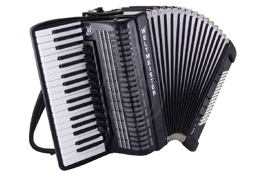 Изображение Weltmeister Topas-IV-96/37-BK-WM Topas IV - Аккордеон 37/96/IV/11/5, черный, чешские пластины